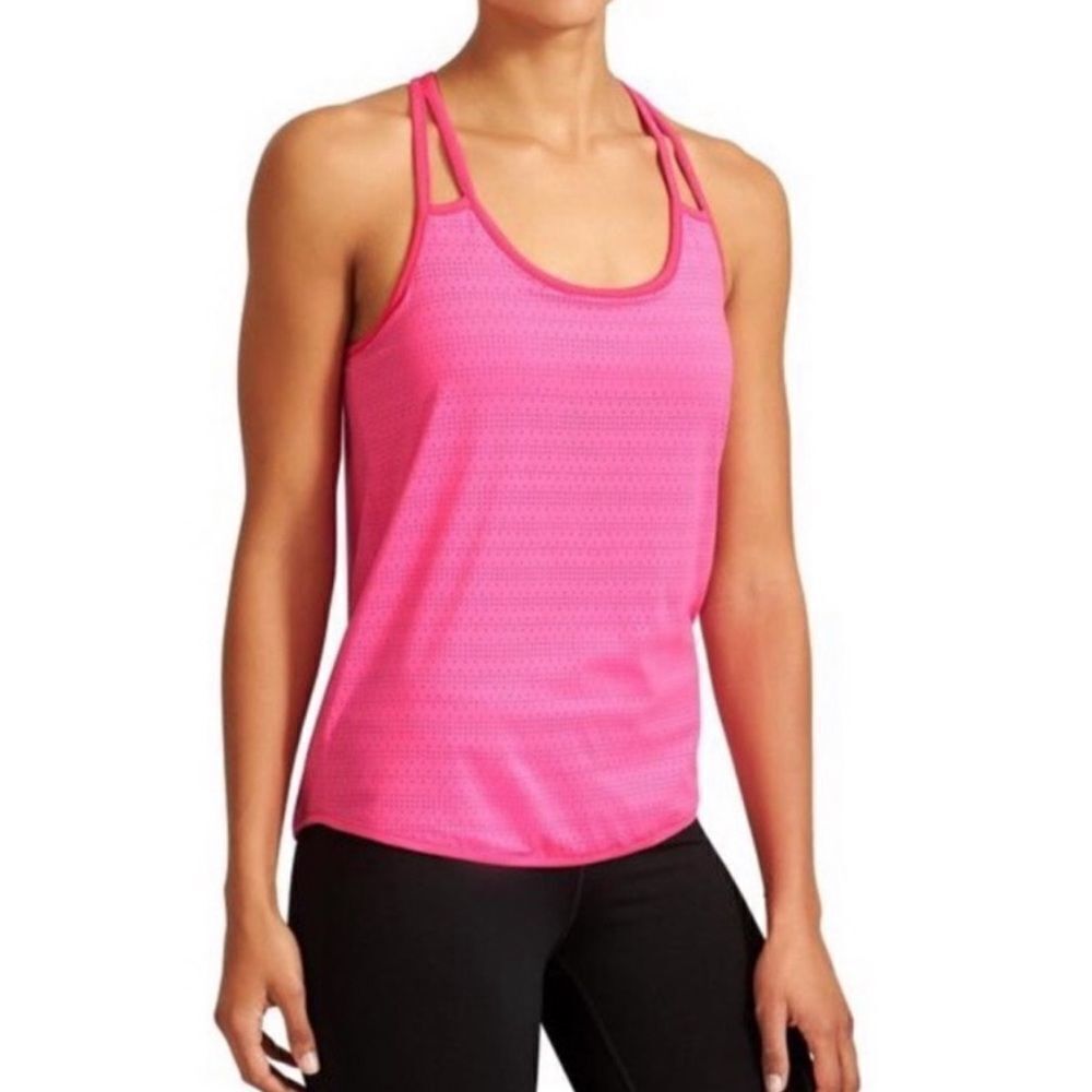Athleta Full Force tank top pink with built in bra